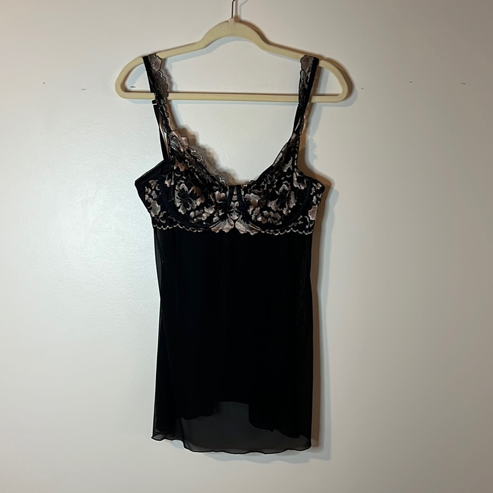 Lace bralette slip top